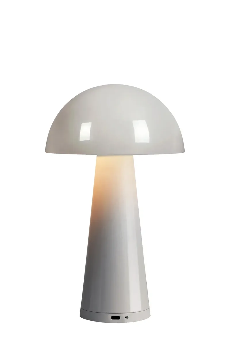 Fungi Wiederaufladbar Pilzlampe Greige von Markslöjd – Produktfoto