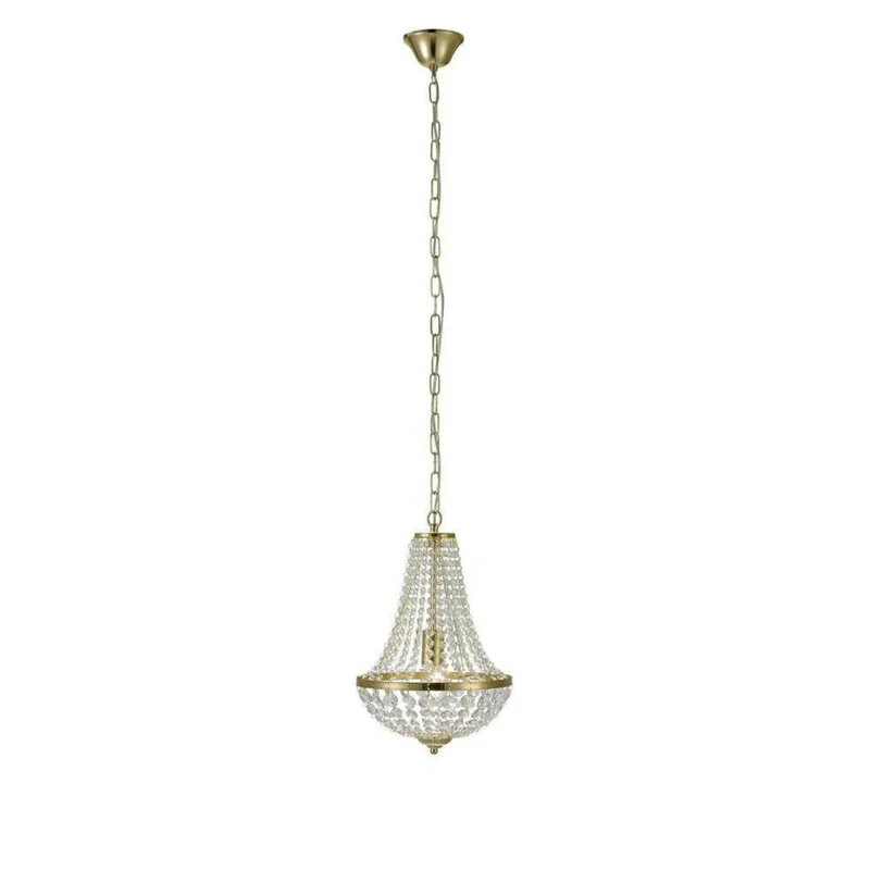 Gränsö 1 Kroonluchter Brushed Brass de Markslöjd – photo du produit