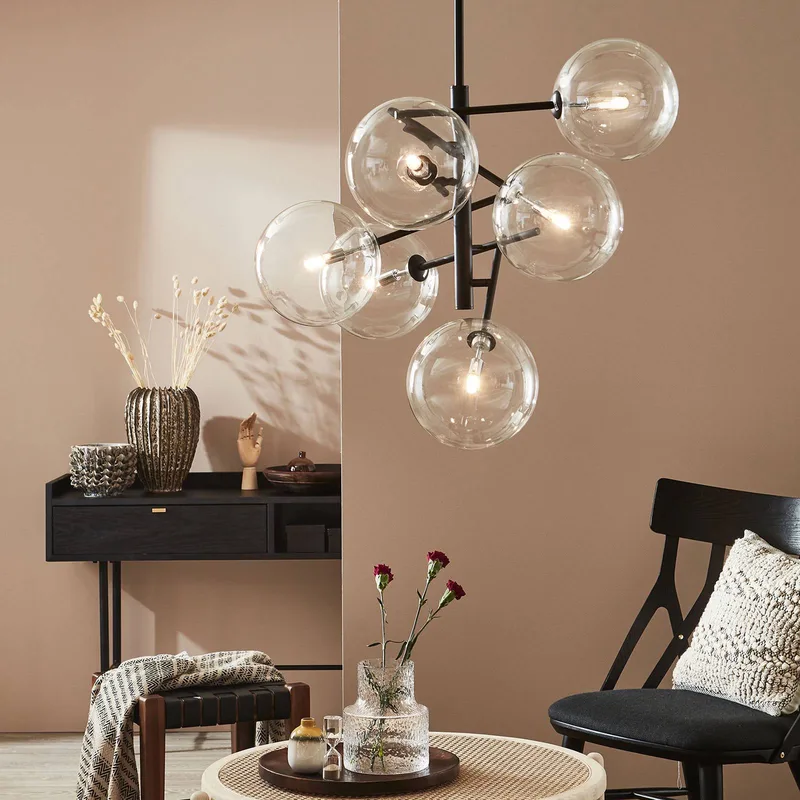 Hanglamp Andrew by Markslöjd in Black, Transparent – product photo