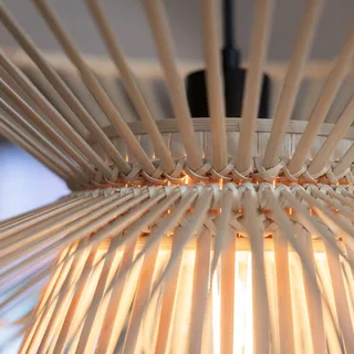 Hanglamp Duplici, naturel, bamboe, Ø 57 cm, E27 från Markslöjd i Natur – produktbild 3 av 3