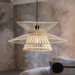 Hanglamp Duplici, naturel, bamboe, Ø 57 cm, E27 från Markslöjd i Natur – produktbild 1 av 3