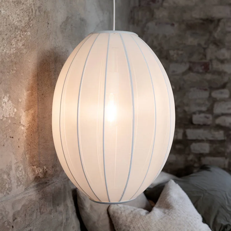 Hanglamp Florence, Ø 40 cm, nylon von Markslöjd in Weiß – Produktfoto