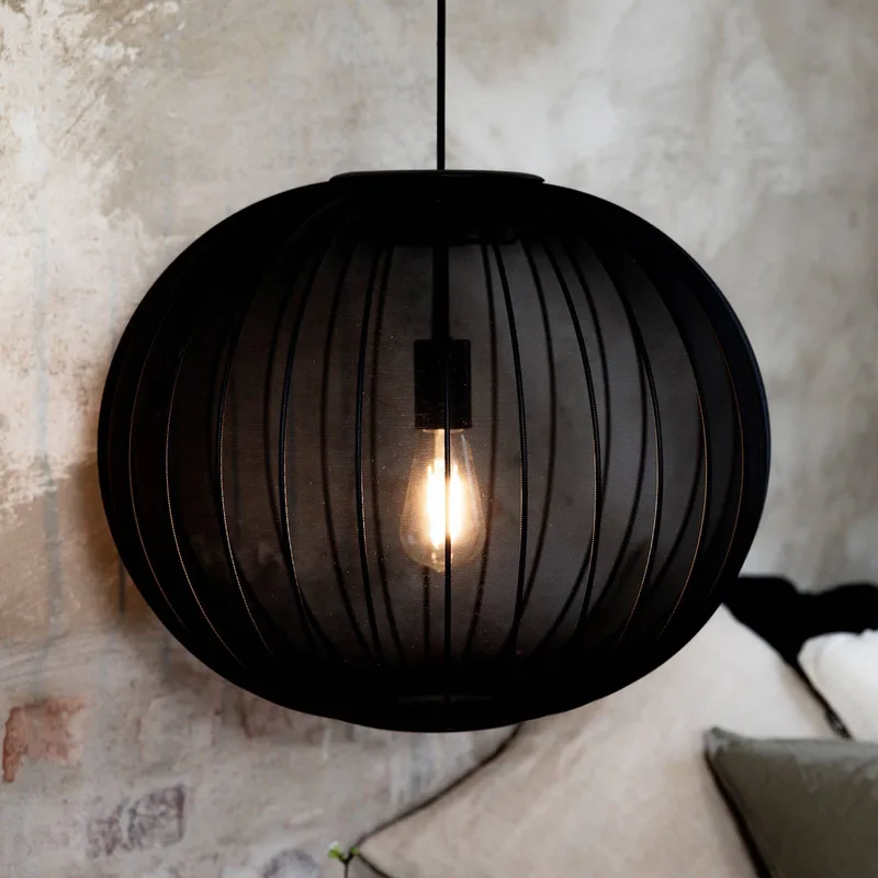 Hanglamp Florence, Ø 50 cm, nylon von Markslöjd in Schwarz – Produktfoto