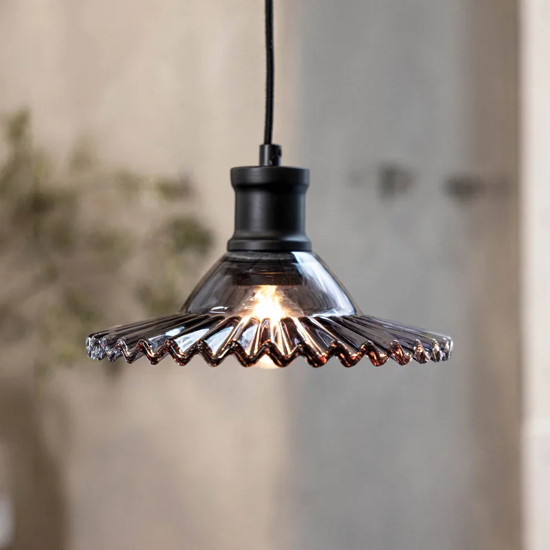 Hanglamp Novia, zwart rookglas 1-lamp Ø 21,5 cm stekker fra Markslöjd i Rookgrijs-transparant, Sort – produktbillede