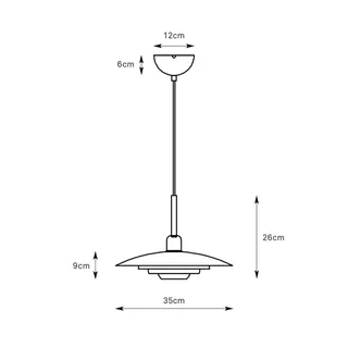 hanglamp Piny, Ø 35 cm, metaal, E27 by Markslöjd in Beige – product photo 3 of 3