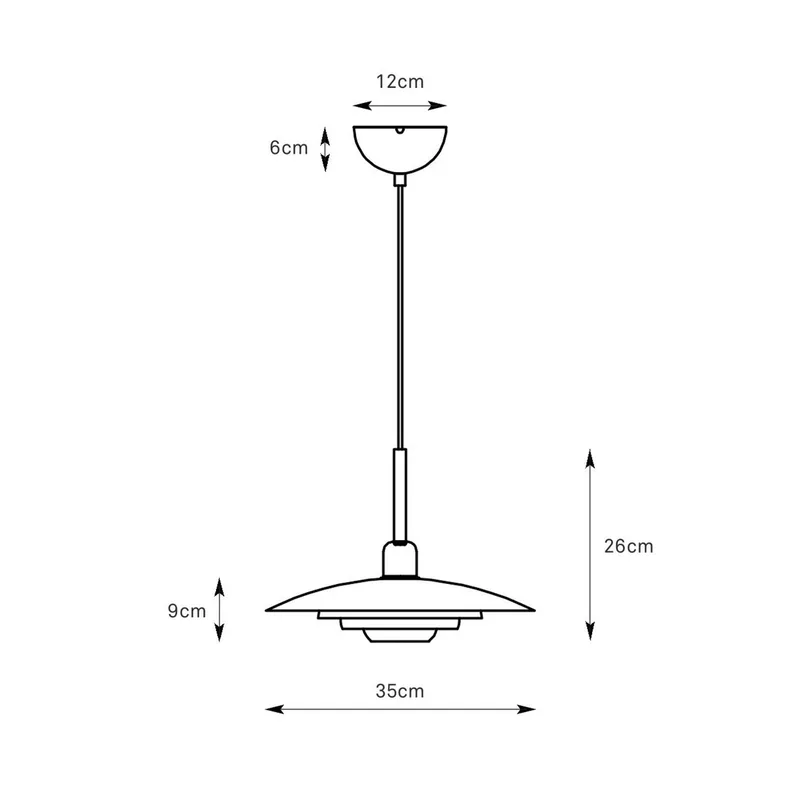 hanglamp Piny, Ø 35 cm, metaal, E27 by Markslöjd in Beige – product photo 3 of 3