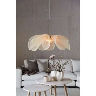 Hanglamp Styrka, Ø 75 cm, messing/beige, bananenvezel by Markslöjd in Beige, Amber, Antiek messing – product photo 2 of 4