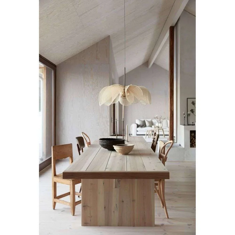 Hanglamp Styrka, Ø 75 cm, messing/beige, bananenvezel by Markslöjd in Beige, Amber, Antiek messing – product photo 3 of 4