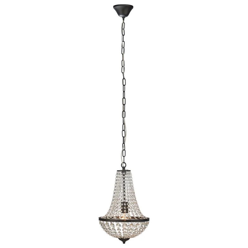 Kroonluchter Gränsö, zwart, IP20, Ø 30 cm by Markslöjd in Black, Transparent – product photo 2 of 2