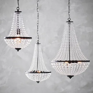 Kroonluchter Gränsö, zwart, IP20, Ø 30 cm by Markslöjd in Black, Transparent – product photo 1 of 2