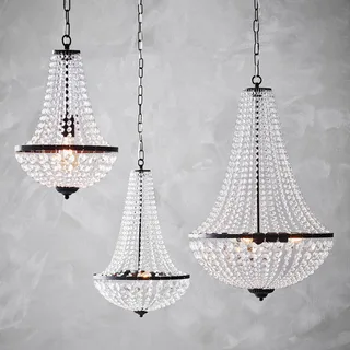Kroonluchter GRÄNSÖ, zwart, IP20, Ø 40 cm by Markslöjd in Black, Transparent – product photo 4 of 4