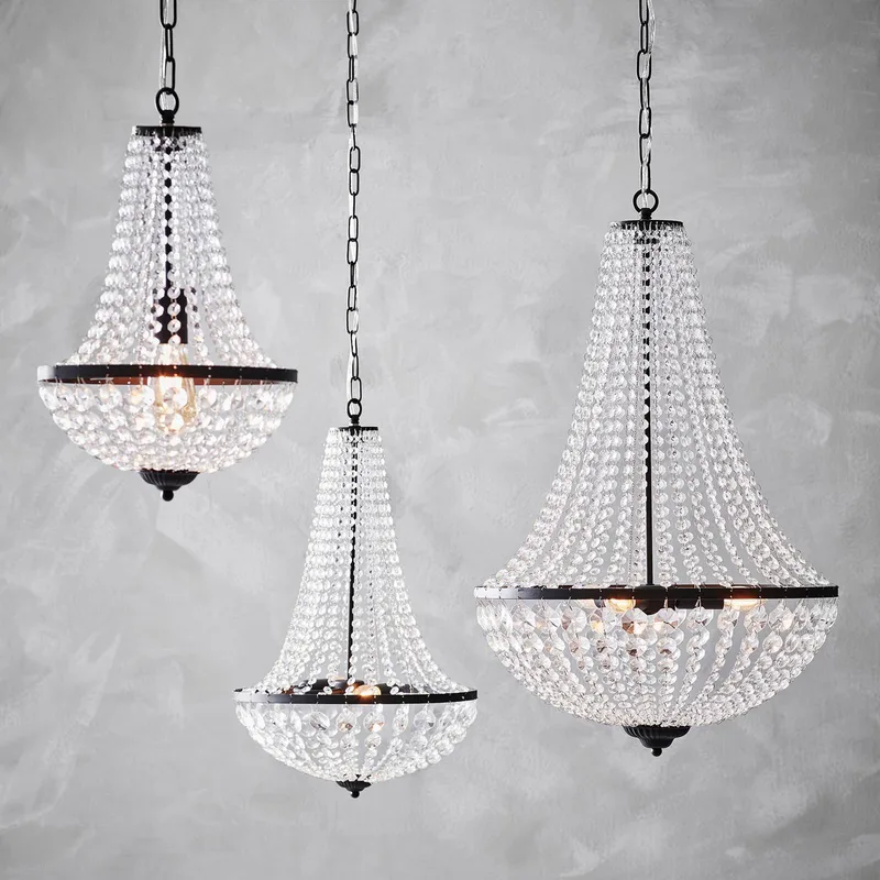 Kroonluchter GRÄNSÖ, zwart, IP20, Ø 40 cm by Markslöjd in Black, Transparent – product photo 4 of 4