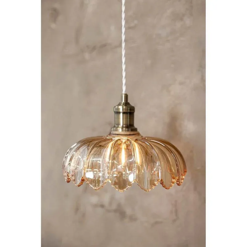 Kurage Hanglamp Antique Brass/Amber von Markslöjd – Produktfoto