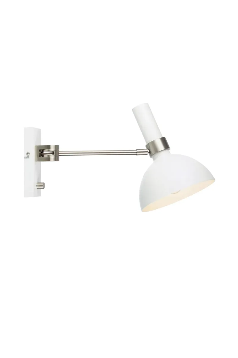 Larry Wandleuchte Weiß/Chrom de Markslöjd – photo du produit