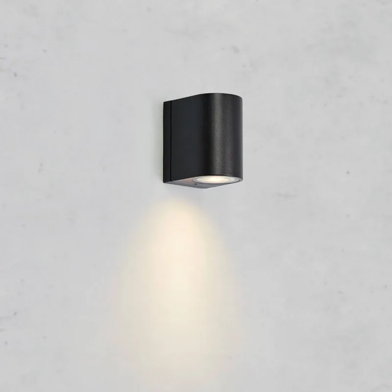 LED buiten wandlamp Alor, 1-lamp, IP65, dimbaar by Markslöjd in Black – product photo