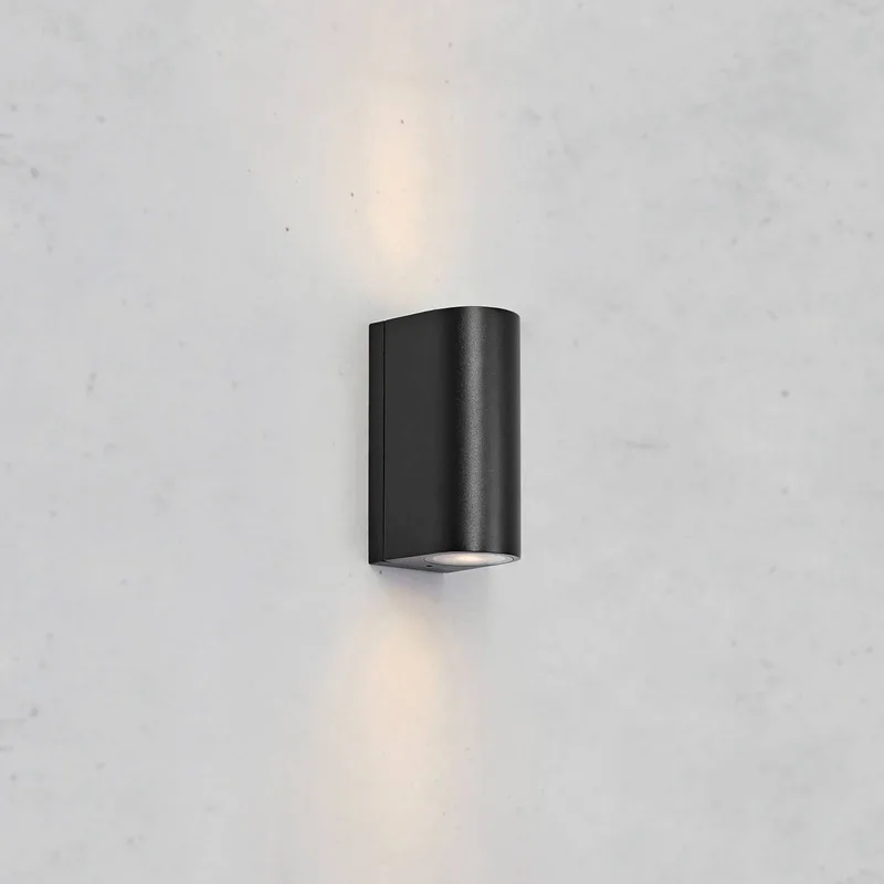 LED buiten wandlamp Alor, 2-lamps, IP65, dimbaar by Markslöjd in Black – product photo