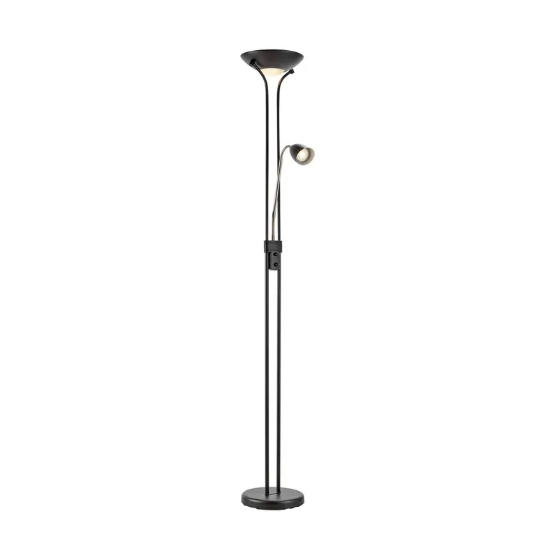 LED uplighter Modu, zwart, leeslampje, hoogte 180 cm, dimbaar. by Markslöjd in Black, Transparent – product photo