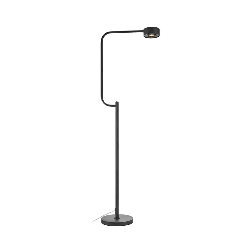 LED vloerlamp Hugo, ijzer, hoogte 130 cm, dimbaar. de Markslöjd en Noir – photo du produit