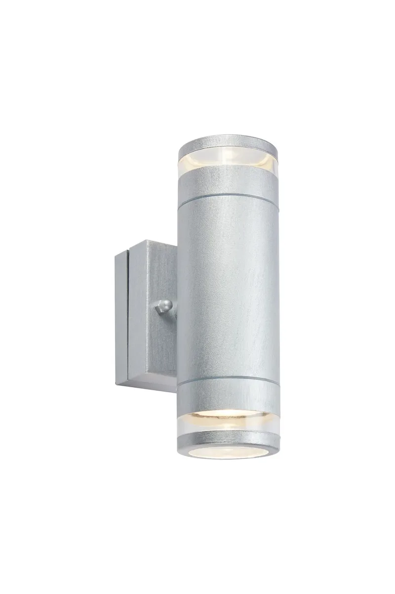 Luno Fassadenleuchte Silber Doppelt by Markslöjd – product photo