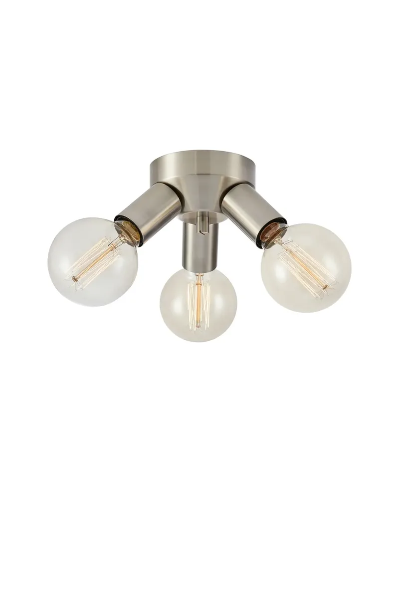 Mazzo Deckenlampe Nickel 3 Lampen van Markslöjd – productfoto