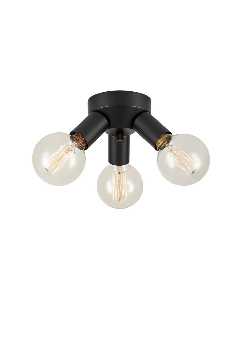 Mazzo Deckenlampe Schwarz 3 Lampen van Markslöjd – productfoto