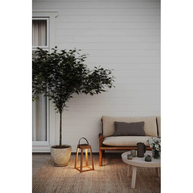 Nordic Solar-buitenlamp, IP44, eikenhout de Markslöjd – photo du produit