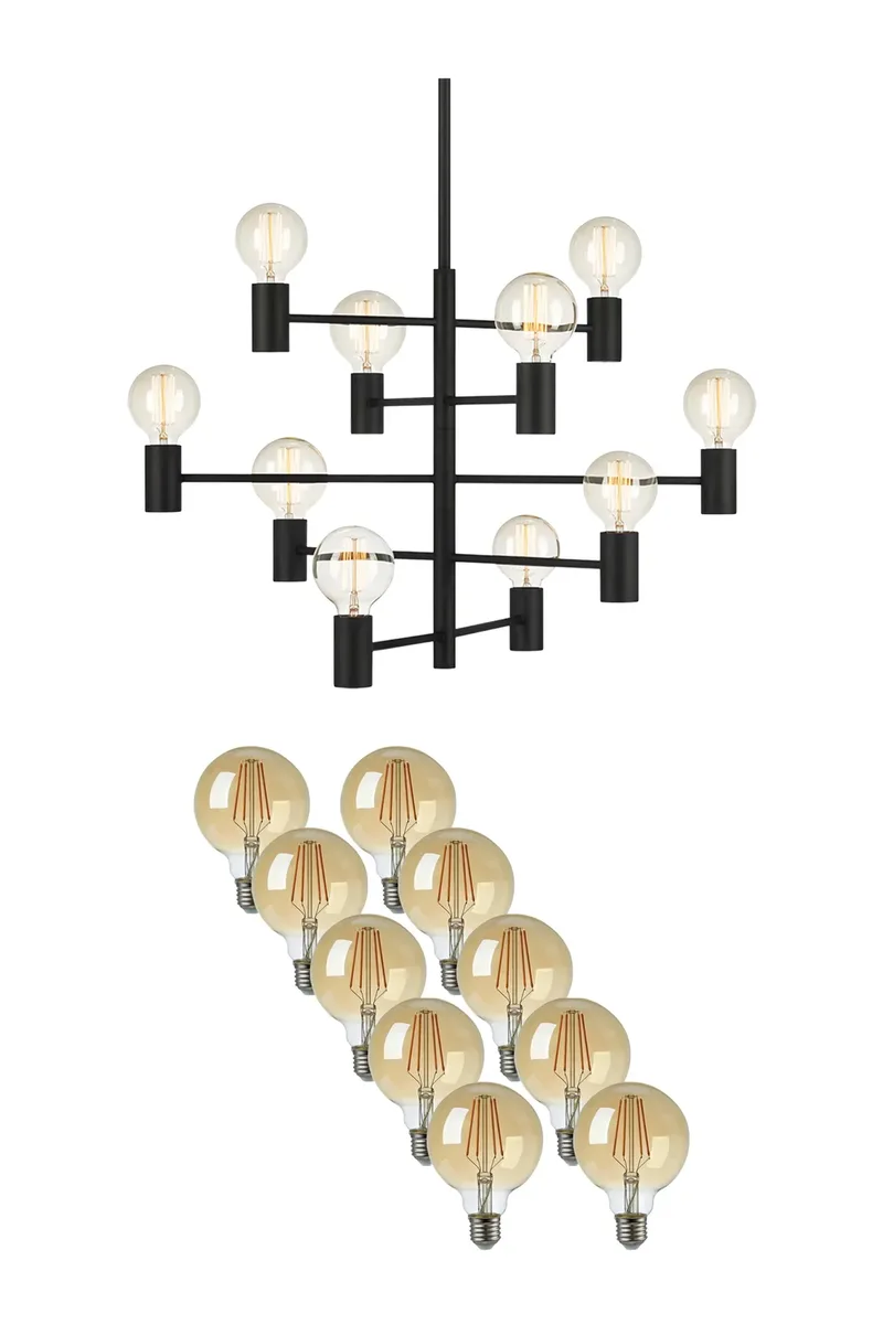 Paris Deckenlampe Schwarz + Leuchtmittel von Markslöjd – Produktfoto