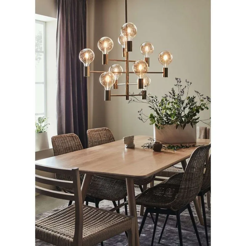 Paris Kroonluchter Donker Geel Koper by Markslöjd – product photo