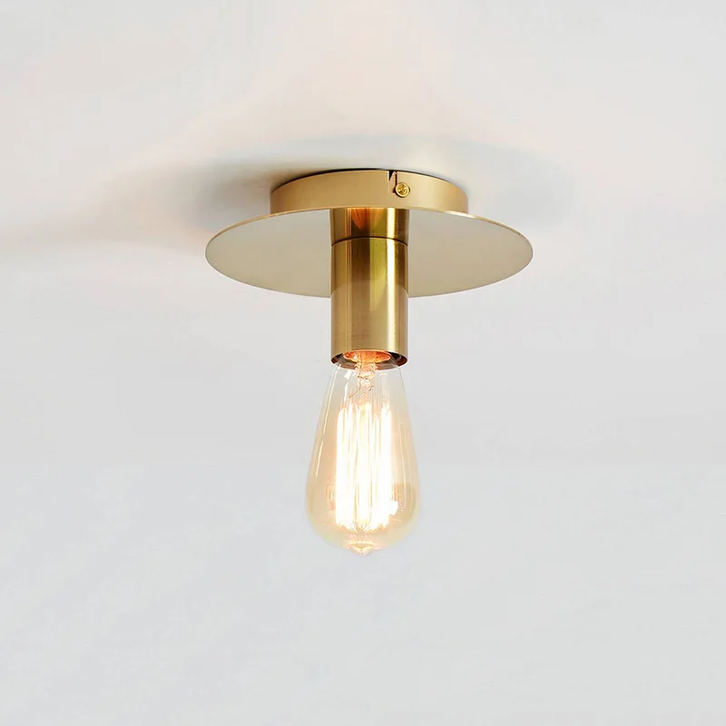 Plafondlamp Piatto fittinglamp E27 von Markslöjd in Messing – Produktfoto