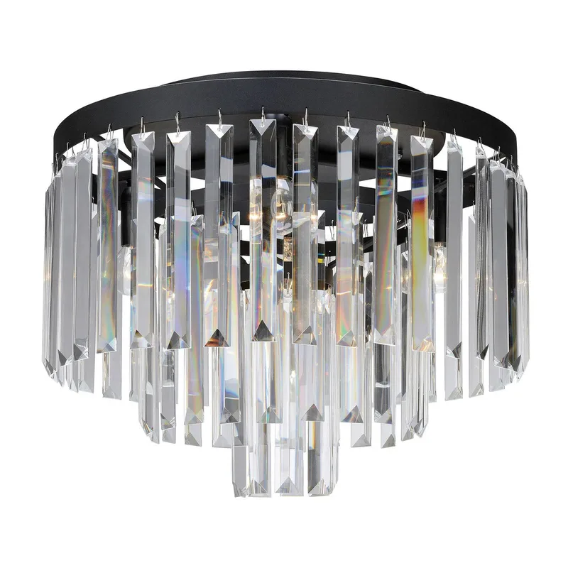 Plafondlamp Ventimiglia, Ø 42 cm de Markslöjd en Noir, Helder – photo du produit