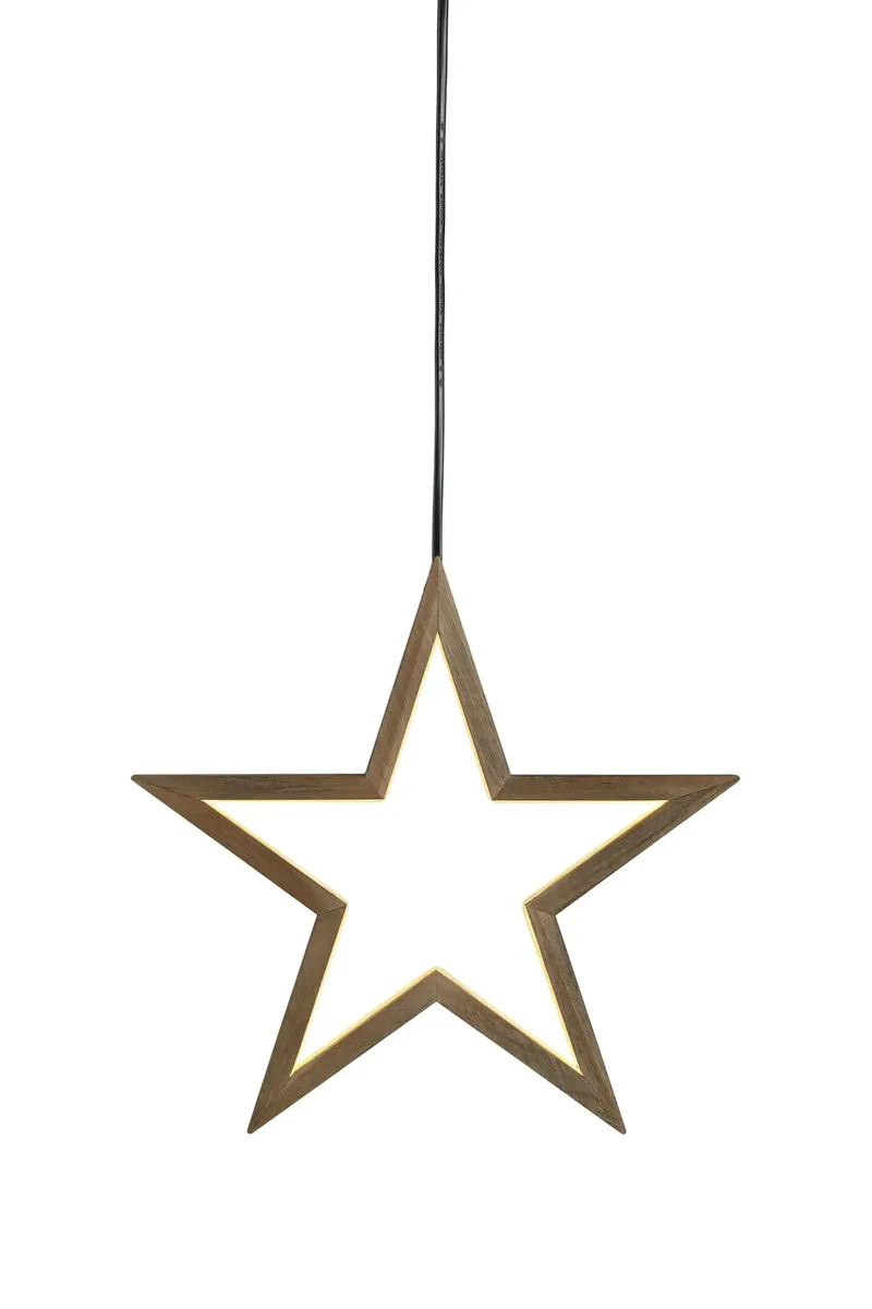 Polaris Holzstern Braun von Markslöjd – Produktfoto