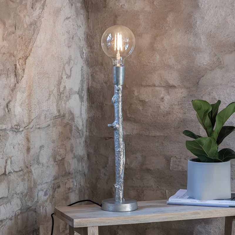 Ramo tafellamp, zilverkleurig, metaal, hoogte 53 cm von Markslöjd in Silber – Produktfoto