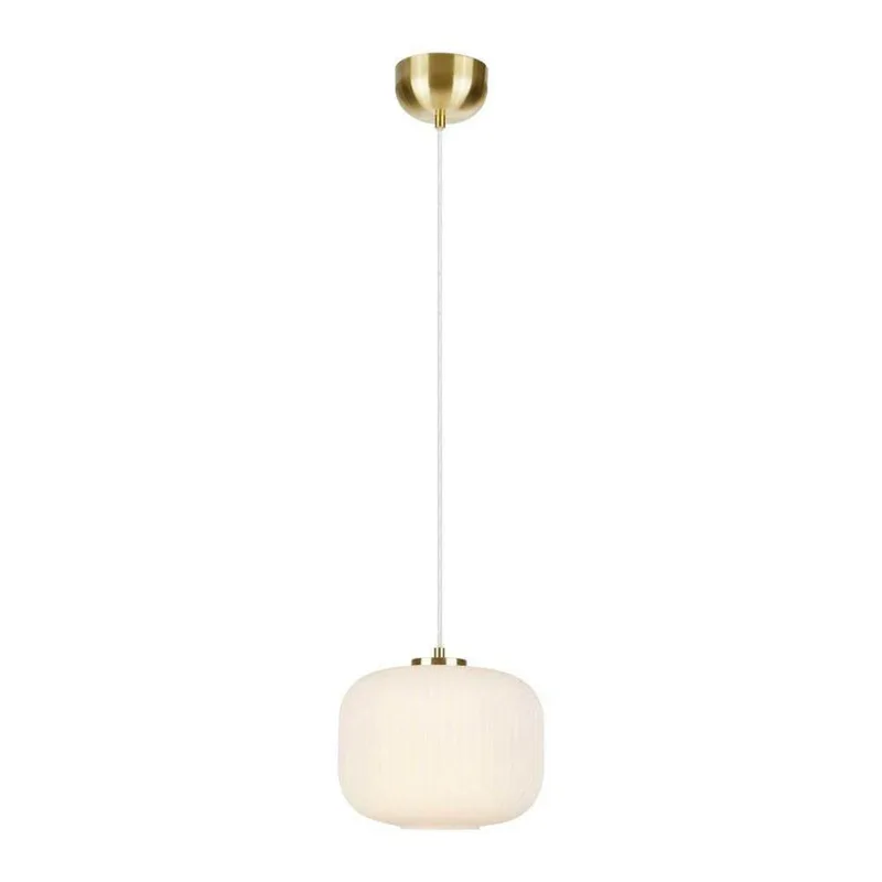 Sober Hanglamp Brushed Brass/White de Markslöjd – photo du produit