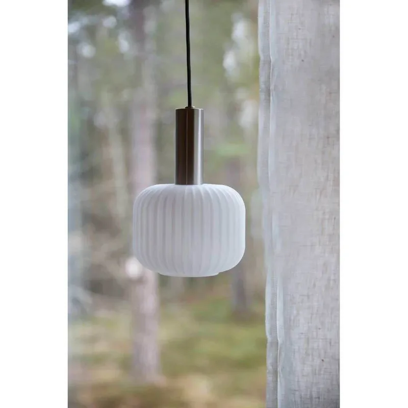Sober Hanglamp Small Steel/White van Markslöjd – productfoto