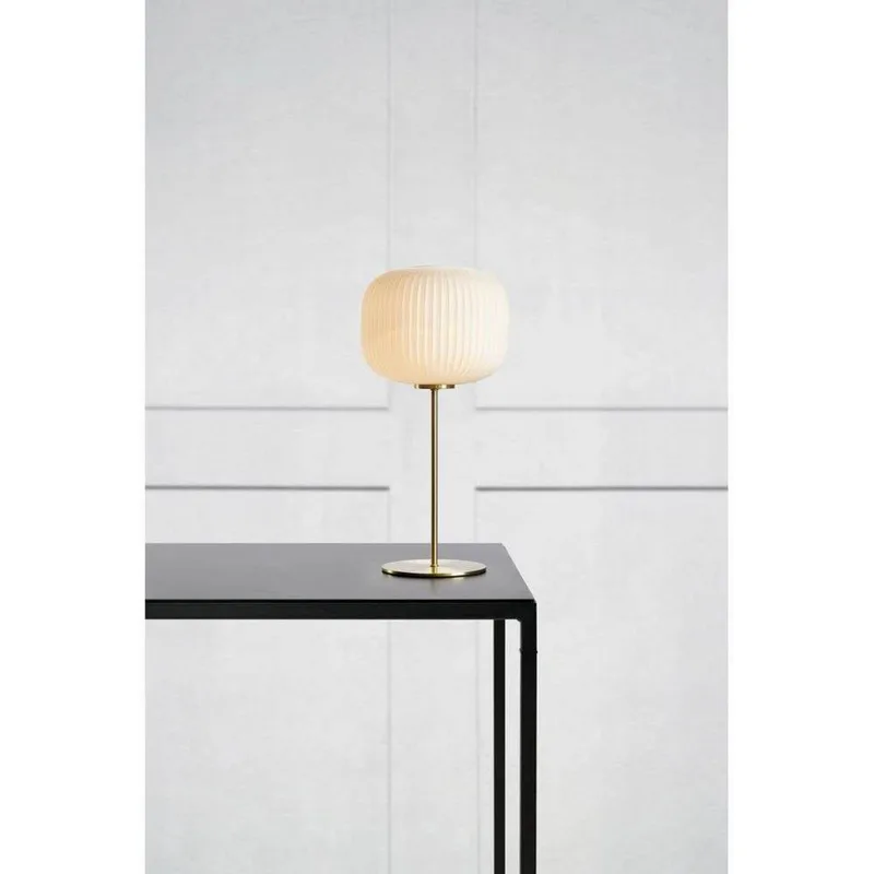 Sober Taffellamp Brushed Brass/White van Markslöjd – productfoto