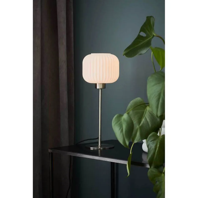 Sober Taffellamp Small Steel/White van Markslöjd – productfoto