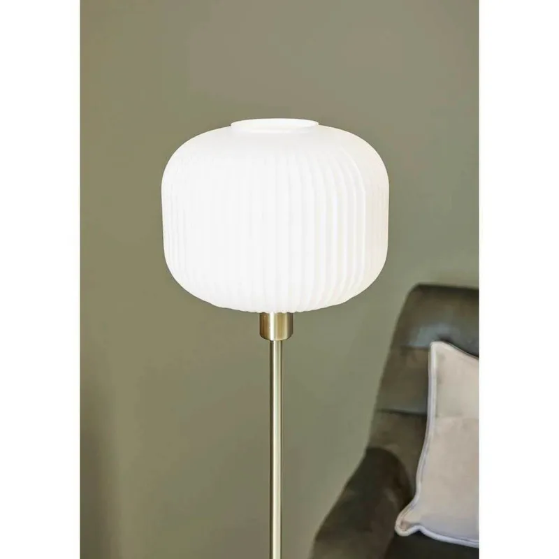 Sober Vloerlamp Brushed Brass/White van Markslöjd – productfoto