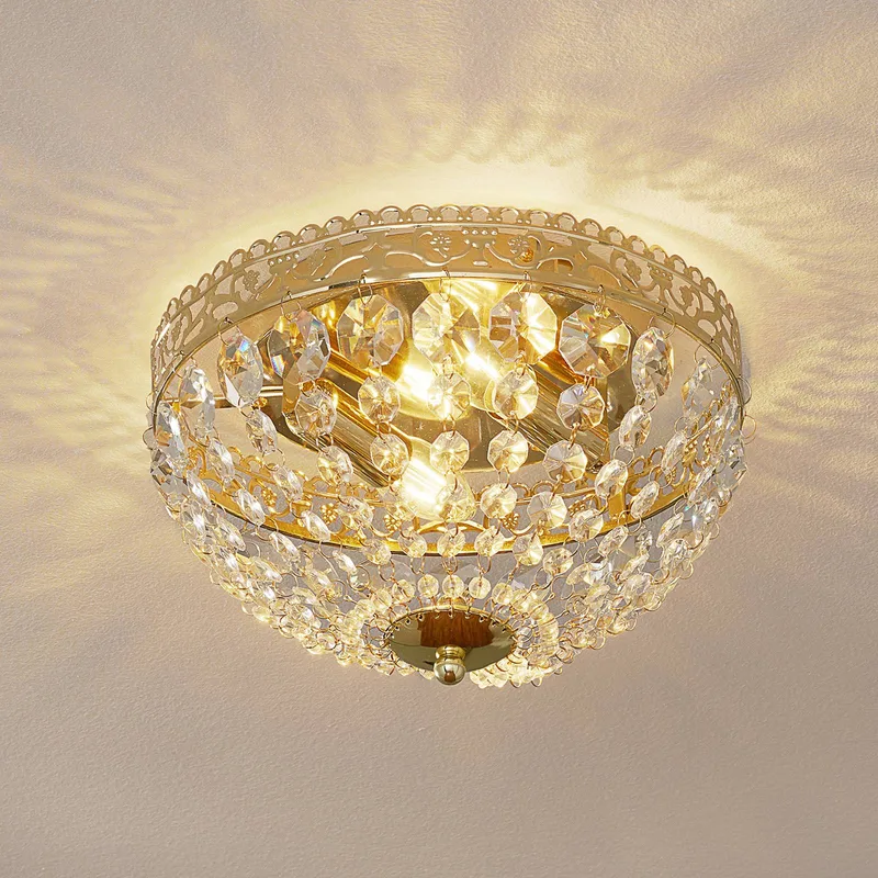 Sprankelende plafondlamp Saxholm by Markslöjd in Gold, Helder – product photo