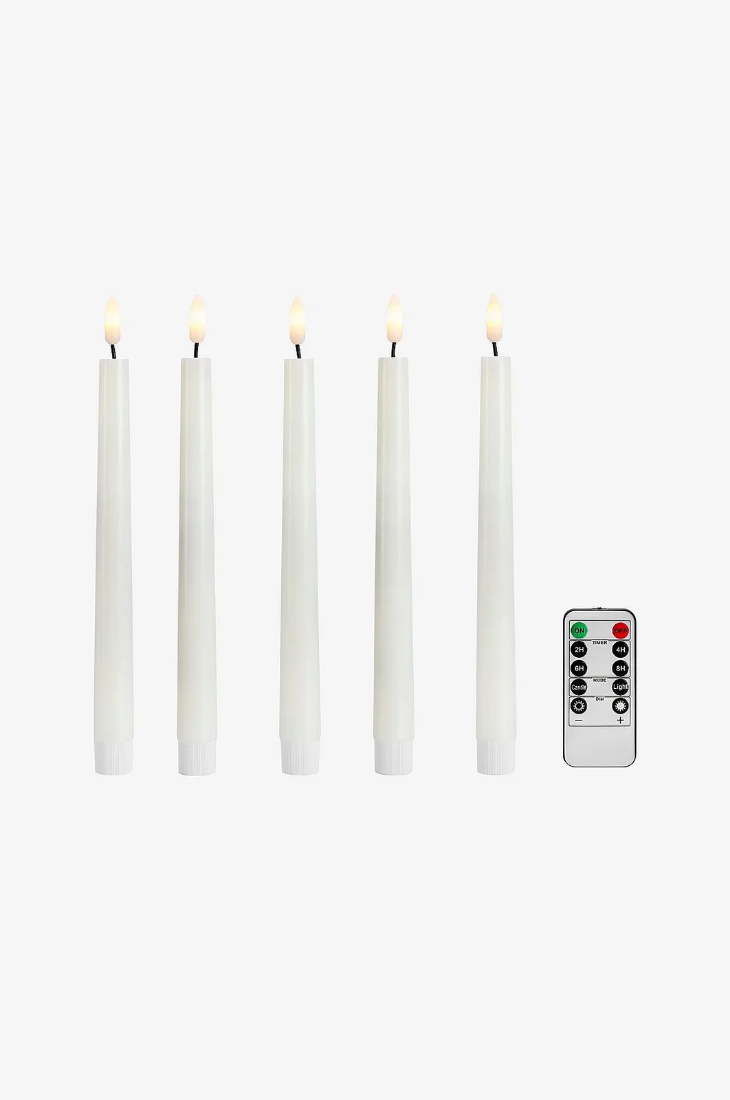 Stearinljus Wax 5st 25cm - Ljus - Från Homeroom von Markslöjd in Weiß – Produktfoto