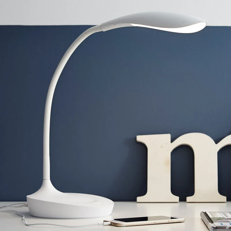 Swan LED Tafellamp w/USB White fra Markslöjd – produktbillede