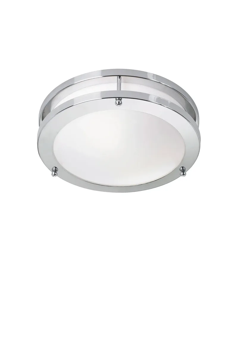 Täby Deckenlampe Weiß/Chrom 25 cm von Markslöjd – Produktfoto