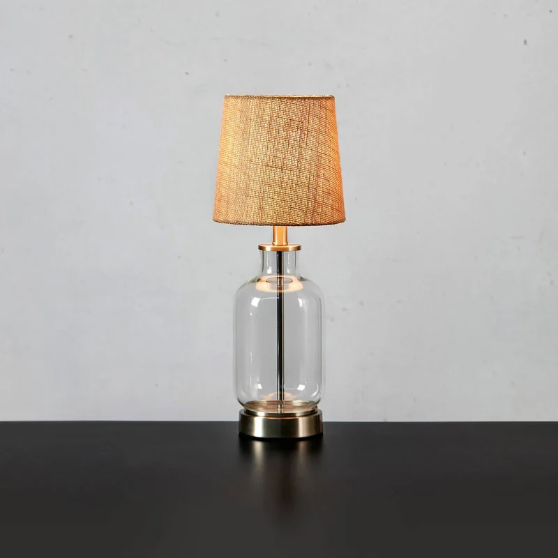 Tafellamp Costero, transparant/naturel, 43 cm van Markslöjd in Transparant, Naturel – productfoto