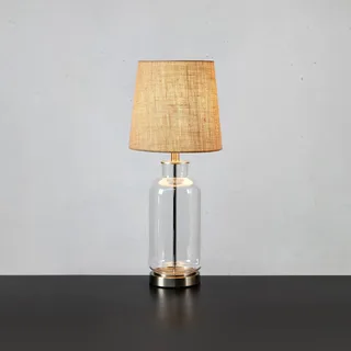 Tafellamp Costero, transparant/naturel, 61,5 cm by Markslöjd in Rookgrijs, Black – product photo 1 of 2