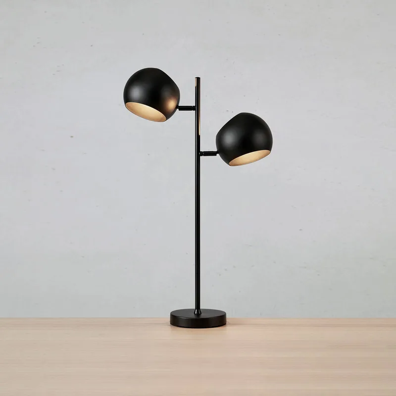 Tafellamp Edgar, 2-lamps van Markslöjd in Zwart – productfoto