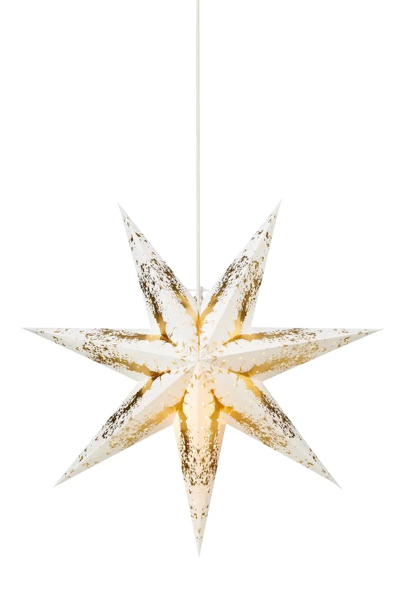 Tilde Stern Weiß/Gold 75 cm von Markslöjd – Produktfoto