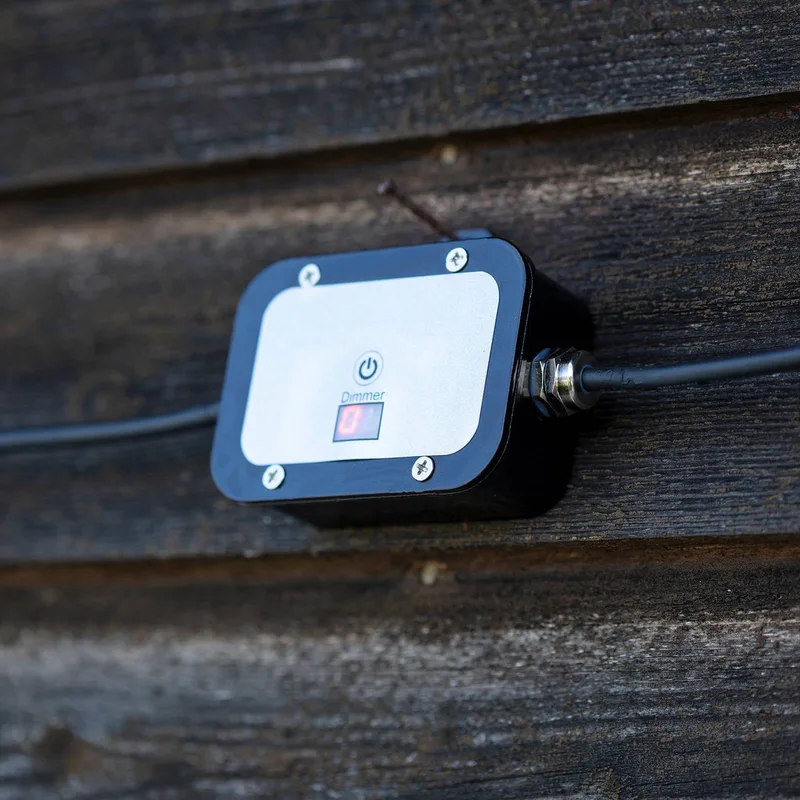Tuin 24 dimmer met IP44 van Markslöjd in Zwart, Wit – productfoto