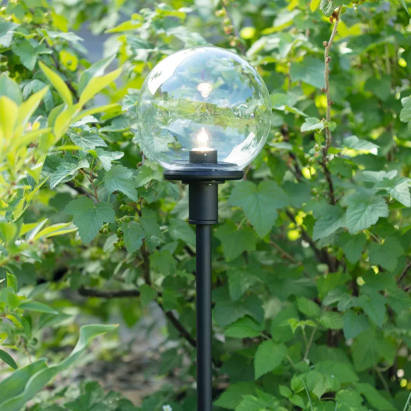 Tuin 24 LED tuinpadverlichting Bol met bolvormige kap by Markslöjd in Black, Helder – product photo