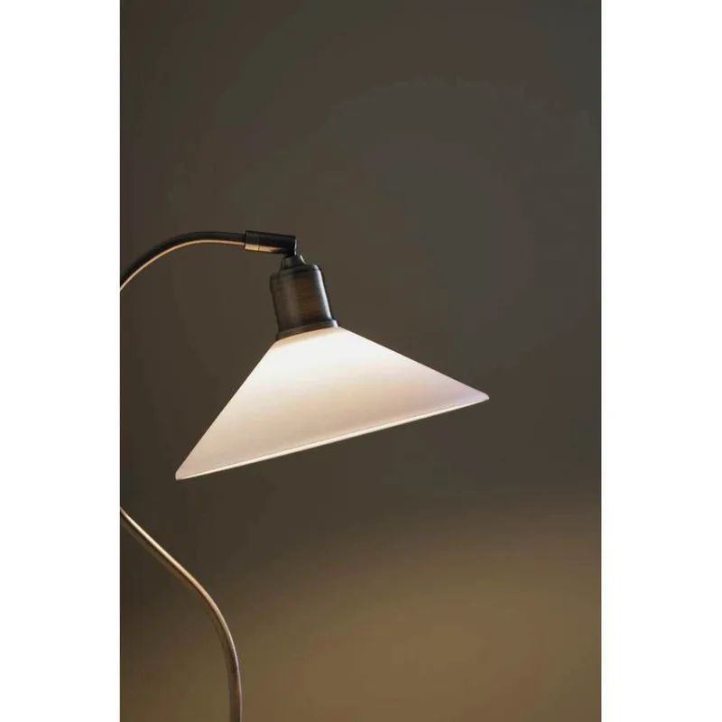 Vela Taffellamp Antique Brass/Shiny White by Markslöjd – product photo