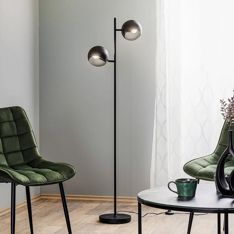 Vloerlamp Edgar, 2-lamps by Markslöjd in Black – product photo