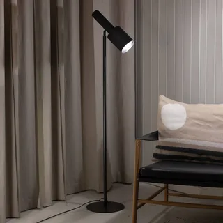 Vloerlamp Ozzy van metaal, kop verstelbaar by Markslöjd in Black – product photo 1 of 4